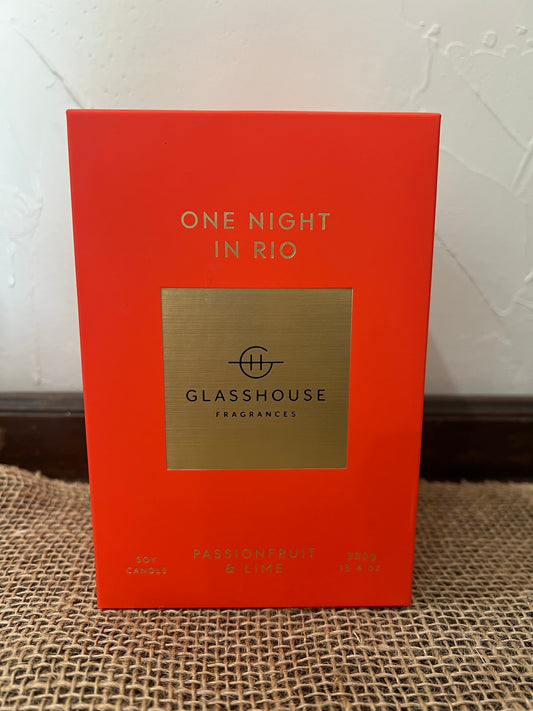 Glasshouse Candle- One Night in Rio